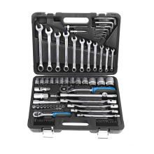 FIXTEC Hand Tools 77Pcs Car Repair Tool Kit Socket Spanner Set